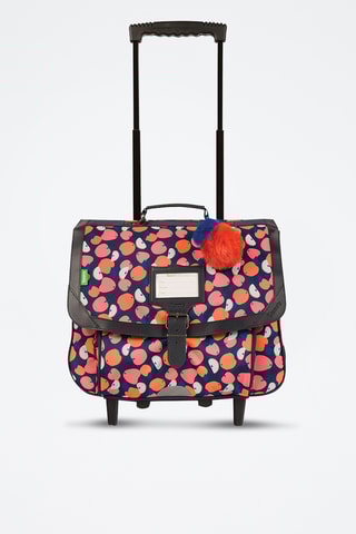 Cartable à roulettes Sofia - Rose