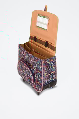 Cartable à roulettes Alba - Bleu marine