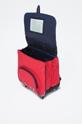Cartable à roulettes Antoine - Rouge