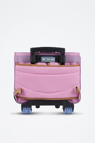 Cartable à roulettes Manon - Violet et rose 
