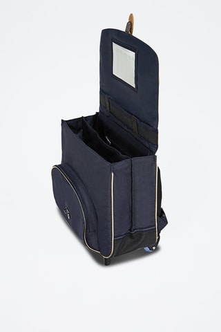 Cartable à roulettes Antonia 38 cm Bleu marine