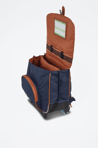 Cartable à roulettes Axel 38 cm Bleu marine