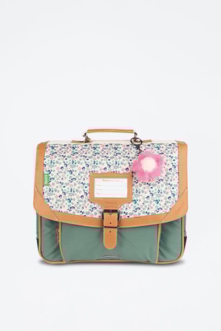 Cartable Iris 35 cm - Vert et blanc
