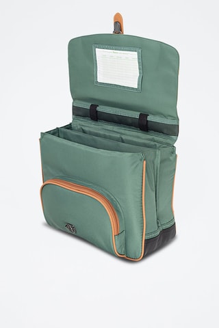 Cartable Iris 38 cm - Vert et blanc