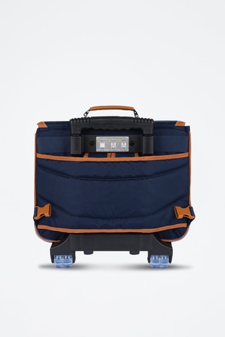 Cartable à roulettes Camille 38 cm - Bleu marine
