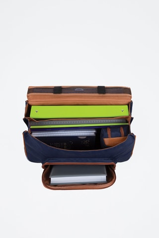 Cartable à roulettes Camille 38 cm - Bleu marine