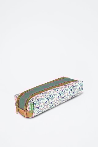 Trousse double Iris - Vert et blanc
