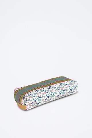 Trousse double Iris - Vert et blanc