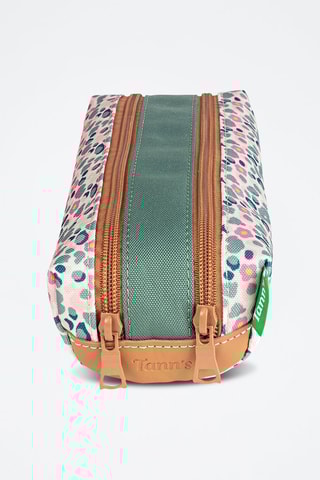 Trousse double Iris - Vert et blanc