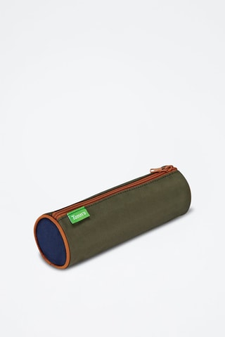 Trousse ronde Axel - Kaki et bleu marine