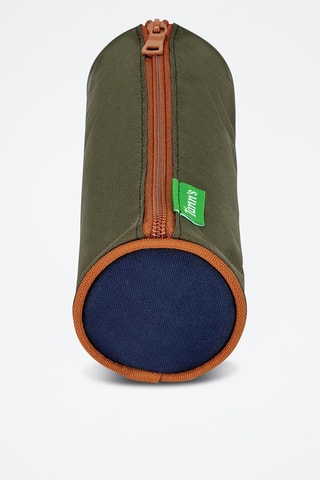 Trousse ronde Axel - Kaki et bleu marine