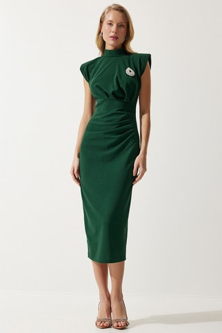 Robe fourreau - Vert émeraude