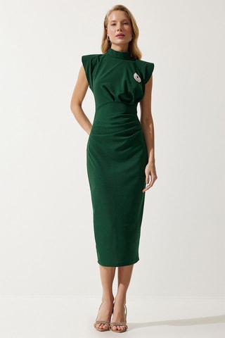 Robe fourreau - Vert émeraude
