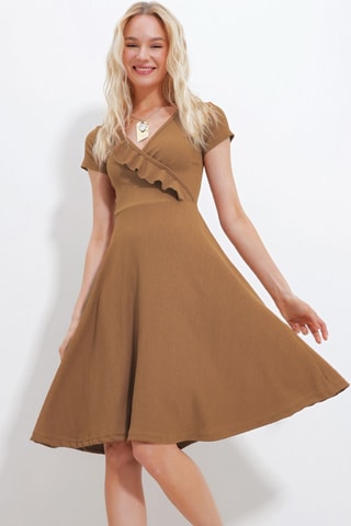 Robe patineuse - Marron