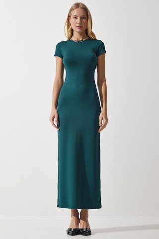 Robe longue - Vert émeraude