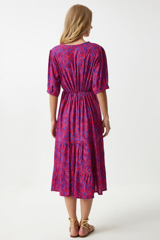 Robe portefeuille - Fuchsia