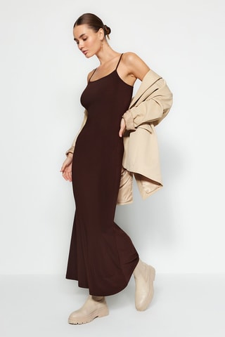 Robe longue - Marron