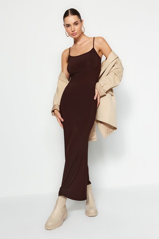 Robe longue - Marron