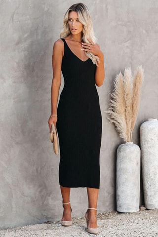 Robe fourreau - Noir