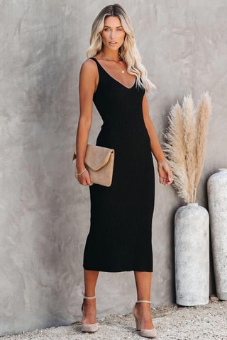 Robe fourreau - Noir