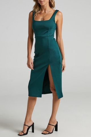 Robe fourreau - Vert émeraude
