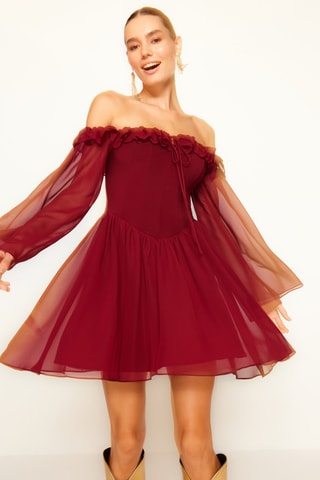 Robe patineuse - Bordeaux