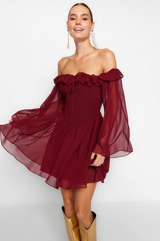 Robe patineuse - Bordeaux