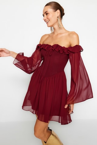 Robe patineuse - Bordeaux