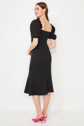 Robe midi - Noir 