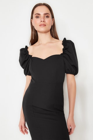 Robe midi - Noir 