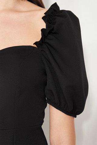 Robe midi - Noir 