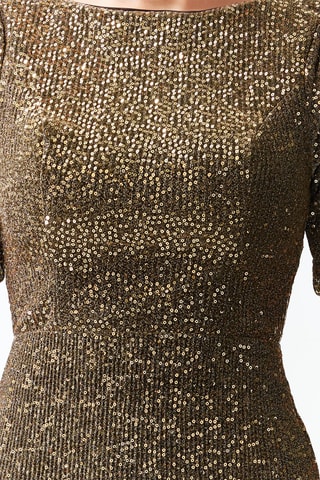Robe droite - Doré
