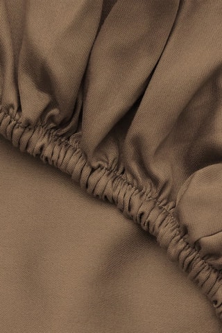 Drap-housse en coton 117 g/cm² - Marron