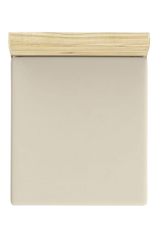 Drap-housse en coton 61 fils/cm²- Crème