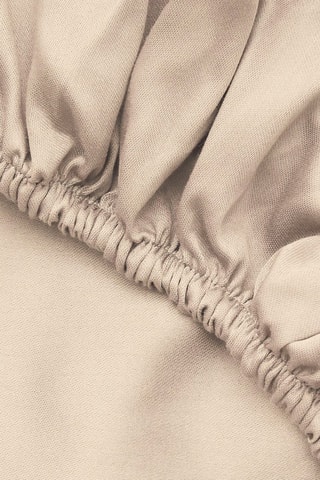 Drap-housse en coton - 125 g/cm² - Beige