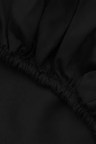 Drap-housse en satin de coton - 125 g/cm² - Noir