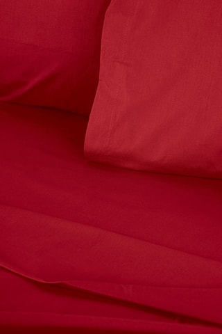 Drap-housse en coton renforcé 145 fils/cm² Tonne Rosse - Rouge