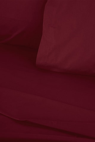 Housse de couette en coton renforcé 155 fils/cm² Tonne Rosse - Bordeaux