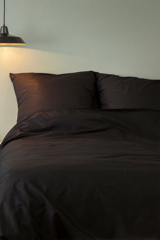 Parure de couette en coton 61 fils/cm² - Noir