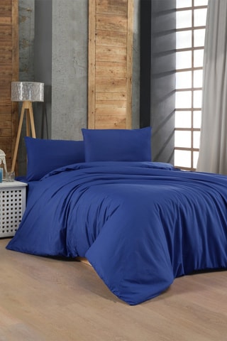 Parure de couette en coton - Bleu
