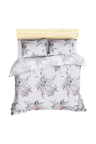 Parure de couette en coton 47 fils/cm² Salom - Blanc