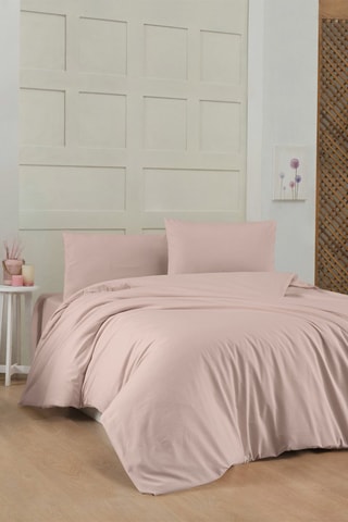 Parure de couette en coton - Rose