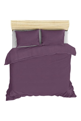Parure de couette en coton 61 fils/cm² - Violet