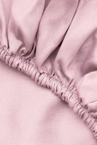 Drap-housse en satin de coton - 125 g/cm² - Rose