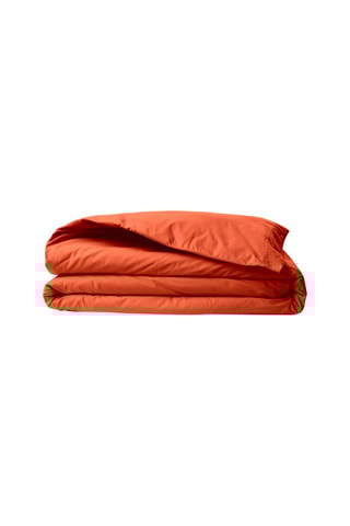 Housse de couette en coton renforcé 145 fils/cm² Tonne Mixte - Orange