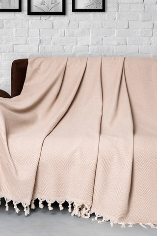 Jeté de canapé - Beige - 170 x 230 cm
