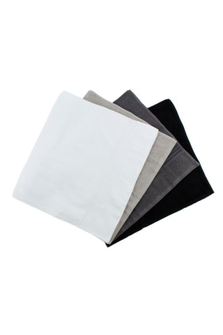 4 draps de douche - Gris - 70 x 140 cm