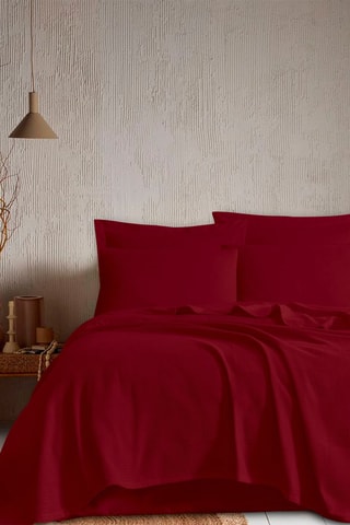 Couvre-lit - Rouge foncé