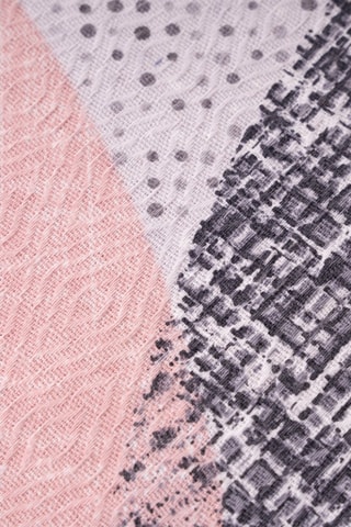 Couvre-lit - Gris et rose