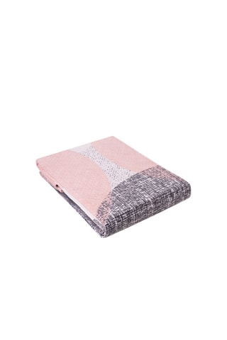 Couvre-lit - Gris et rose